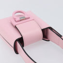 Salvatore Ferragamo Gancini Mini Hand Bag Leather Pink Auth gh2461V-8