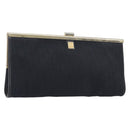 Christian Dior Trotter Clutch Bag Black Silver Auth gh2463A-1