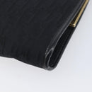 Christian Dior Trotter Clutch Bag Black Silver Auth gh2463A-10