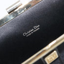 Christian Dior Trotter Clutch Bag Black Silver Auth gh2463A-13