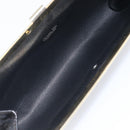 Christian Dior Trotter Clutch Bag Black Silver Auth gh2463A-14