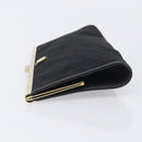 Christian Dior Trotter Clutch Bag Black Silver Auth gh2463A-5