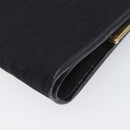 Christian Dior Trotter Clutch Bag Black Silver Auth gh2463A-8