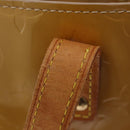 LOUIS VUITTON Monogram Vernis Reade PM Hand Bag Beige M91144 LV Auth gh2465-10