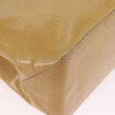 LOUIS VUITTON Monogram Vernis Reade PM Hand Bag Beige M91144 LV Auth gh2465-15