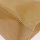 LOUIS VUITTON Monogram Vernis Reade PM Hand Bag Beige M91144 LV Auth gh2465-16