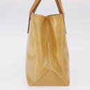 LOUIS VUITTON Monogram Vernis Reade PM Hand Bag Beige M91144 LV Auth gh2465-5