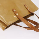 LOUIS VUITTON Monogram Vernis Reade PM Hand Bag Beige M91144 LV Auth gh2465-6