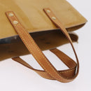 LOUIS VUITTON Monogram Vernis Reade PM Hand Bag Beige M91144 LV Auth gh2465-7