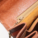 GUCCI Hand Bag Leather Canvas Beige Gold 000 256 0192 Auth gh2466-24