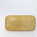LOUIS VUITTON Monogram Vernis Houston Hand Bag Beige M91004 LV Auth gh2471-10