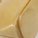 LOUIS VUITTON Monogram Vernis Houston Hand Bag Beige M91004 LV Auth gh2471-15