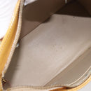 LOUIS VUITTON Monogram Vernis Houston Hand Bag Beige M91004 LV Auth gh2471-23