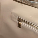 LOUIS VUITTON Monogram Vernis Houston Hand Bag Beige M91004 LV Auth gh2471-26