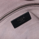 LOEWE Boston Bag Leather Black Silver Auth gh2472A-18
