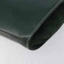 Bally Shoulder Bag Leather Green Gold Auth gh2477-11