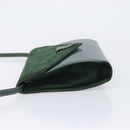 Bally Shoulder Bag Leather Green Gold Auth gh2477-5