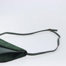 Bally Shoulder Bag Leather Green Gold Auth gh2477-8