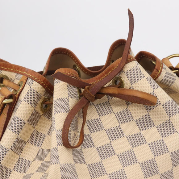 LOUIS VUITTON Damier Azur Noe Shoulder Bag N42222 LV Auth gh2478A