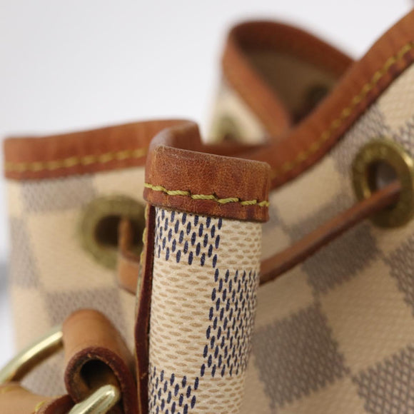 LOUIS VUITTON Damier Azur Noe Shoulder Bag N42222 LV Auth gh2478A