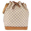LOUIS VUITTON Damier Azur Noe Shoulder Bag N42222 LV Auth gh2478A-2