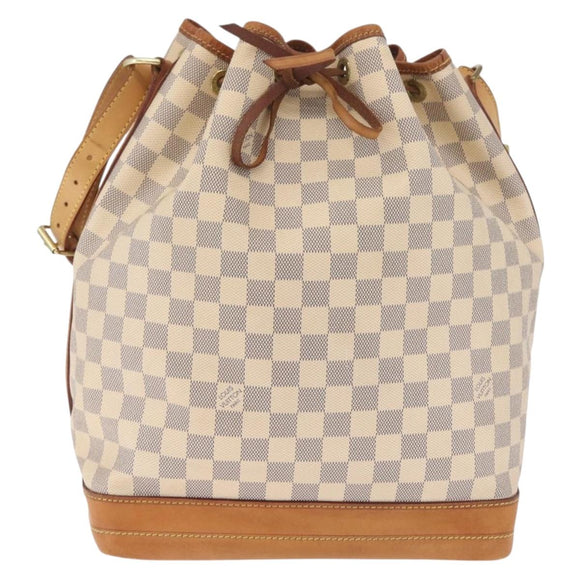 LOUIS VUITTON Damier Azur Noe Shoulder Bag N42222 LV Auth gh2478A