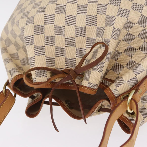 LOUIS VUITTON Damier Azur Noe Shoulder Bag N42222 LV Auth gh2478A