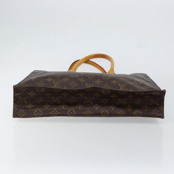 LOUIS VUITTON Monogram Sac Plat Hand Bag M51140 LV Auth gh250