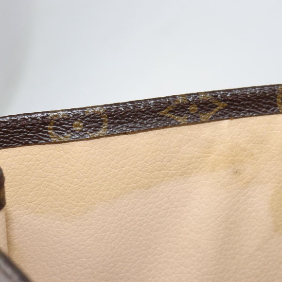 LOUIS VUITTON Monogram Sac Plat Hand Bag M51140 LV Auth gh250