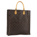 LOUIS VUITTON Monogram Sac Plat Hand Bag M51140 LV Auth gh250-1
