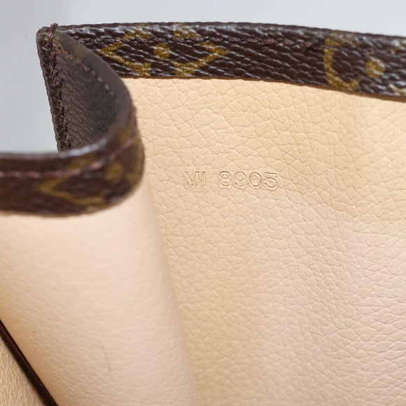 LOUIS VUITTON Monogram Sac Plat Hand Bag M51140 LV Auth gh250