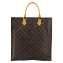 LOUIS VUITTON Monogram Sac Plat Hand Bag M51140 LV Auth gh250-2