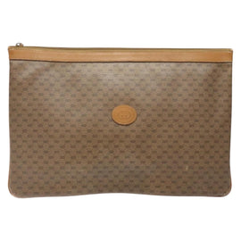 GUCCI Micro GG Supreme Clutch Bag PVC Beige 017 123 0025 Auth gh252 - 0