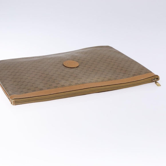 GUCCI Micro GG Supreme Clutch Bag PVC Beige 017 123 0025 Auth gh252