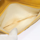 CHANEL Chain Shoulder Bag Lamb Skin Yellow Gold CC Auth gh258-23