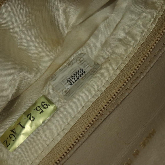 CHANEL Chain Shoulder Bag Lamb Skin Yellow Gold CC Auth gh258