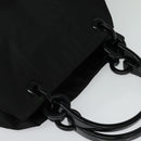 PRADA Hand Bag Nylon Black Silver Auth gh263-6