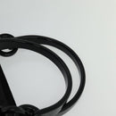 PRADA Hand Bag Nylon Black Silver Auth gh263-8