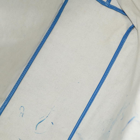 GOYARD Herringbone Saint Louis PM Tote Bag PVC Leather Blue Auth gh266