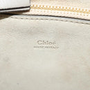 Chloe Fay Shoulder Bag Suede Leather Gold Gray Auth gh269-19