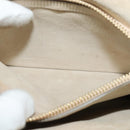 Chloe Fay Shoulder Bag Suede Leather Gold Gray Auth gh269-22