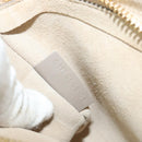 Chloe Fay Shoulder Bag Suede Leather Gold Gray Auth gh269-11