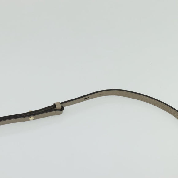 Chloe Fay Shoulder Bag Suede Leather Gold Gray Auth gh269