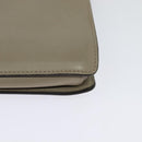 Chloe Fay Shoulder Bag Suede Leather Gold Beige Auth gh270-13