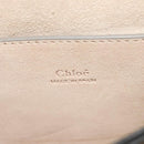 Chloe Fay Shoulder Bag Suede Leather Gold Beige Auth gh270-16