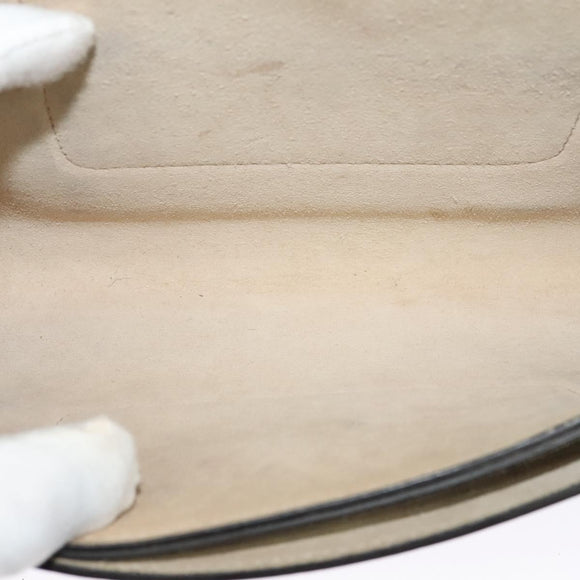 Chloe Fay Shoulder Bag Suede Leather Gold Beige Auth gh270