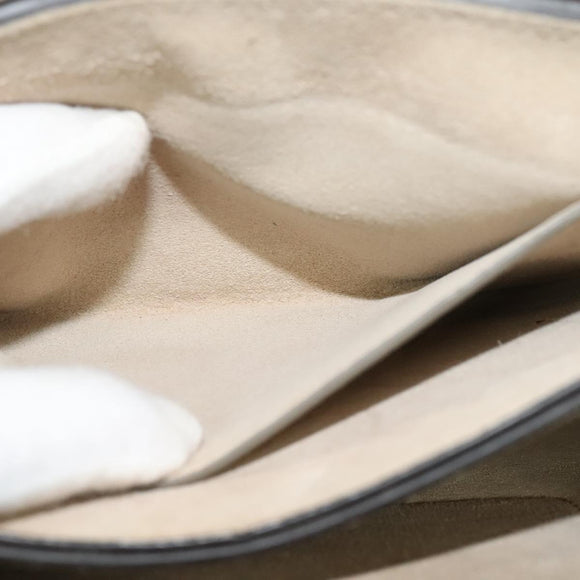 Chloe Fay Shoulder Bag Suede Leather Gold Beige Auth gh270