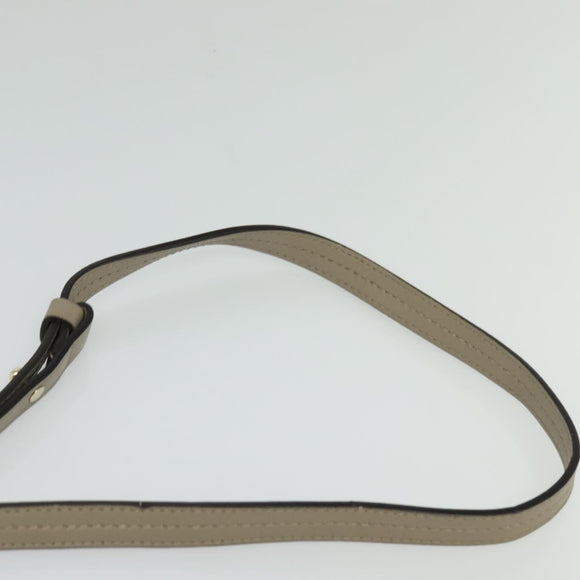 Chloe Fay Shoulder Bag Suede Leather Gold Beige Auth gh270