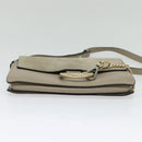 Chloe Fay Shoulder Bag Suede Leather Gold Beige Auth gh270-9