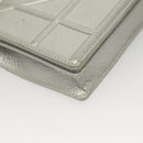 Christian Dior Diorama Chain Shoulder Bag Leather Silver Auth gh272-9
